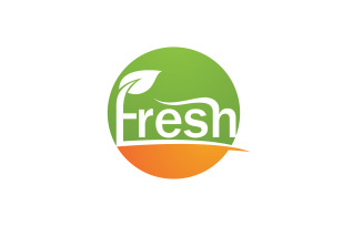 Fresh Leaf Nature Logo Design Vector V3