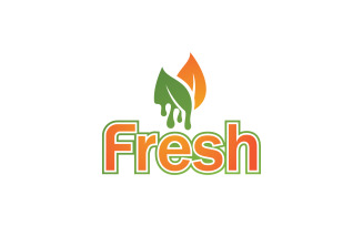 Fresh Leaf Nature Logo Design Vector V5