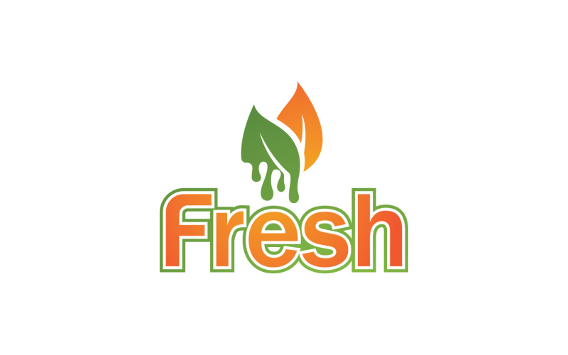 Fresh Leaf Nature Logo Design Vector V5 Logo Template