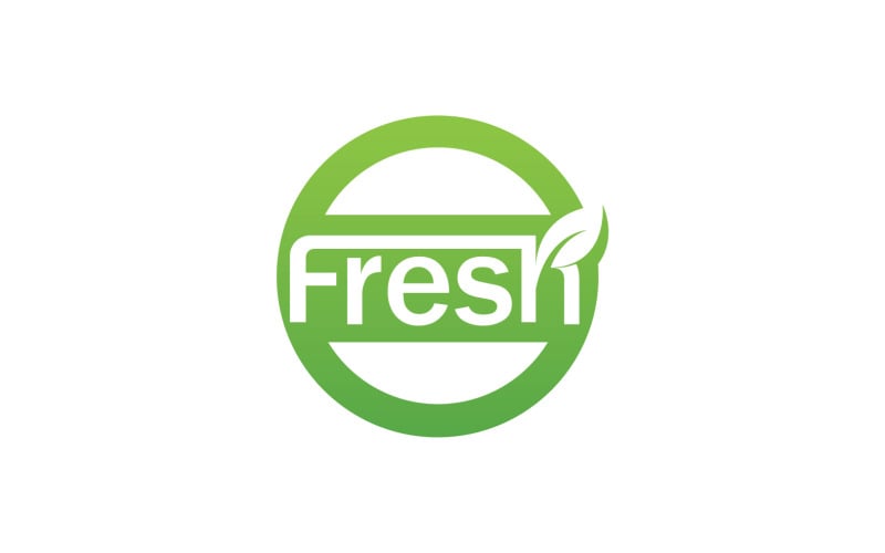 Fresh Leaf Nature Logo Design Vector V7 Logo Template