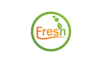 Fresh Leaf Nature Logo Design Vector V9