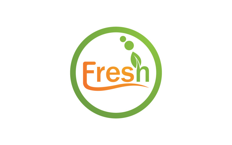 Fresh Leaf Nature Logo Design Vector V9 Logo Template