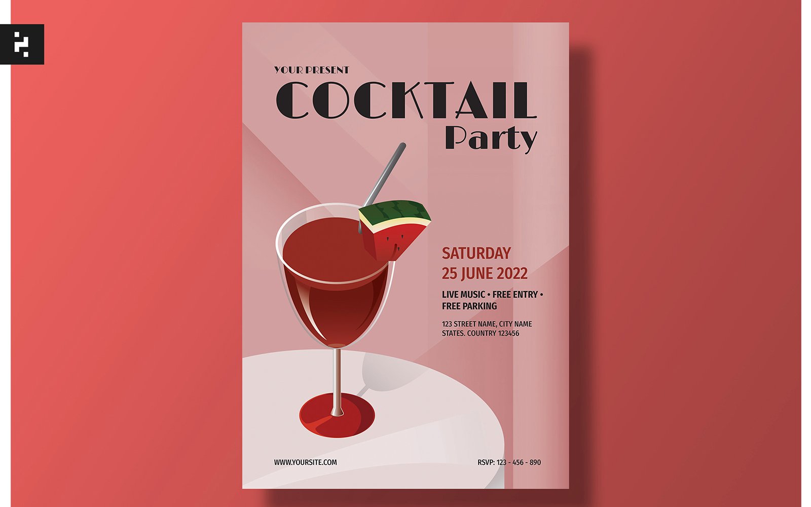 Template #257961 Drink Party Webdesign Template - Logo template Preview