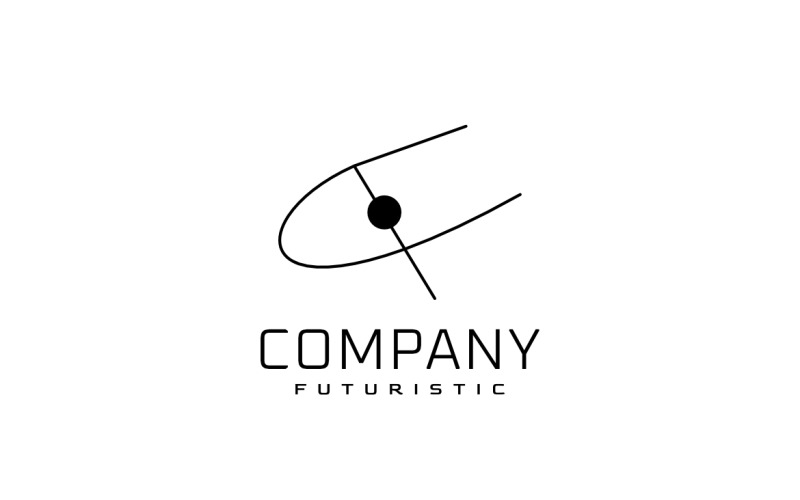 Abstract Monogram Tech Flat Logo Logo Template