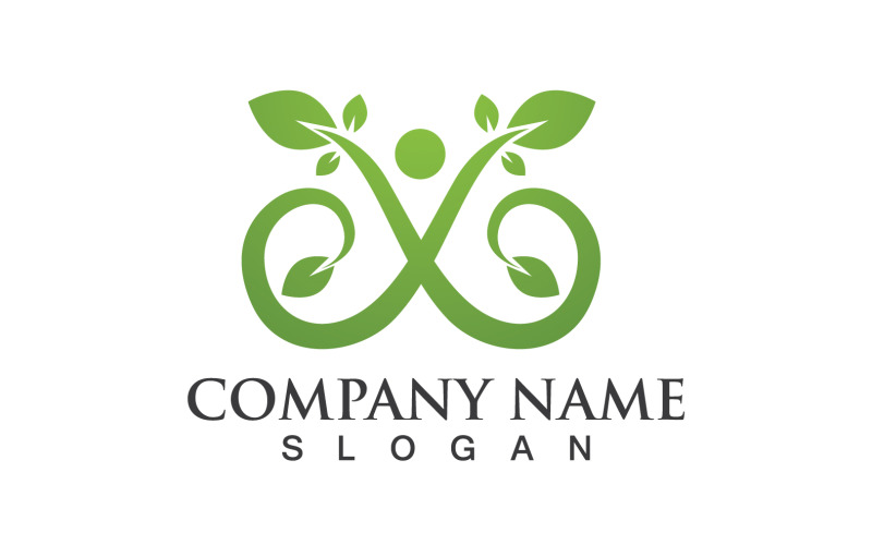 Human Caracter Health People Logo Vector V5 Logo Template