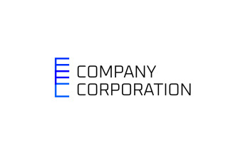 Monogram Letter EFC Flat Logo