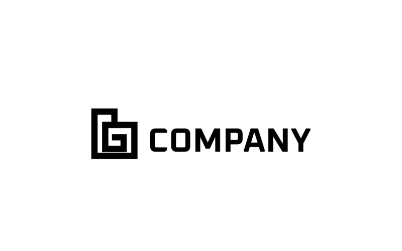 Letter BG Monogram Building Logo Logo Template