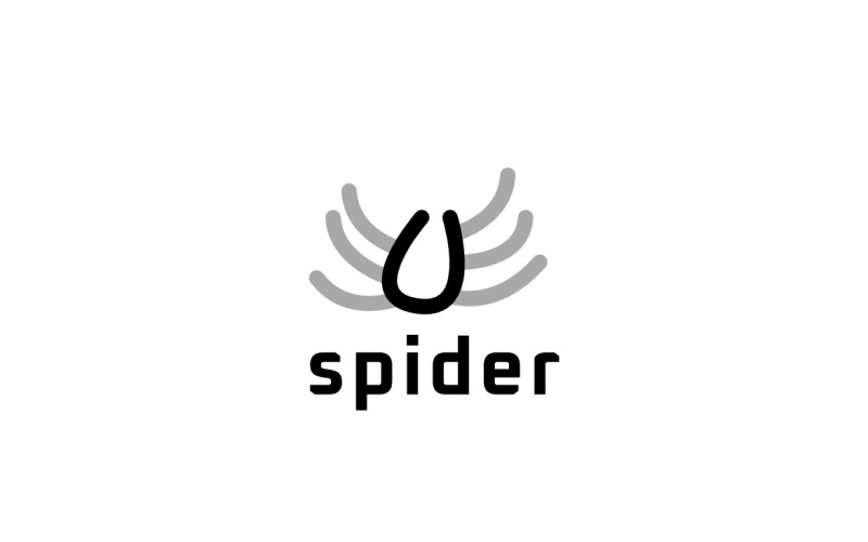 Letter C Spider Animal Logo Logo Template