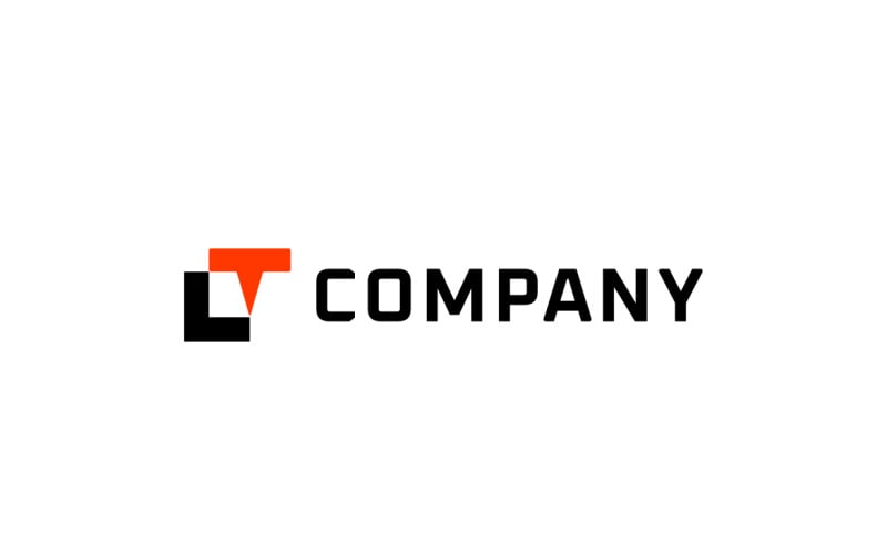Letter LT Monogram Chat Logo Logo Template