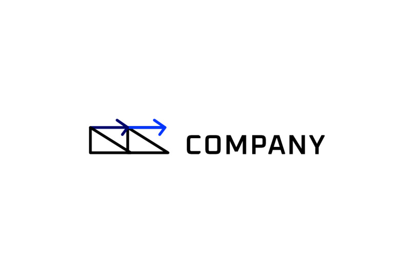 Letter M Arrow Flat Dynamic Logo Logo Template