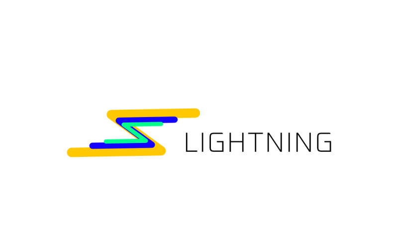Letter S Fast Lightning Logo Logo Template