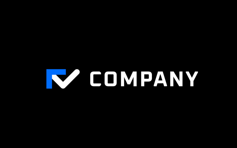 Letter V Arrow Dynamic Flat Logo Logo Template