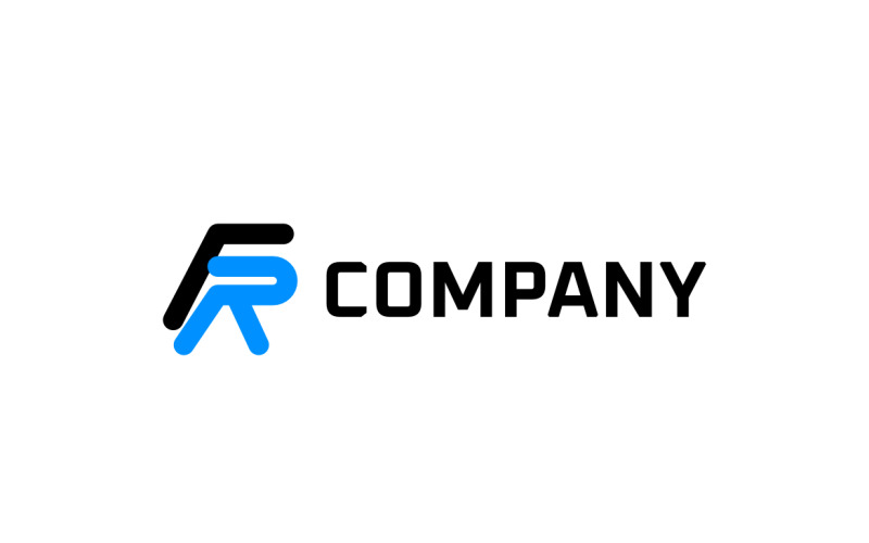 Monogram Letter FR Dynamic Logo Logo Template