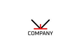 Monogram Letter VT Dynamic Logo