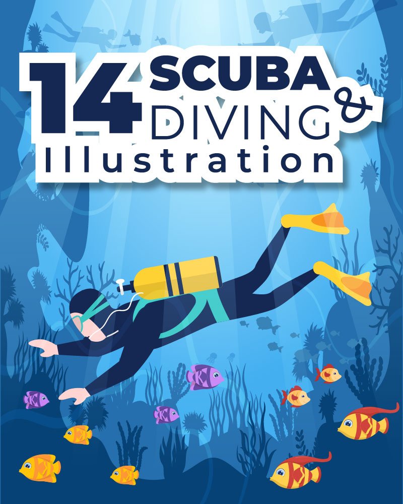 Kit Graphique #258121 Snorkeling Diving Divers Modles Web - Logo template Preview