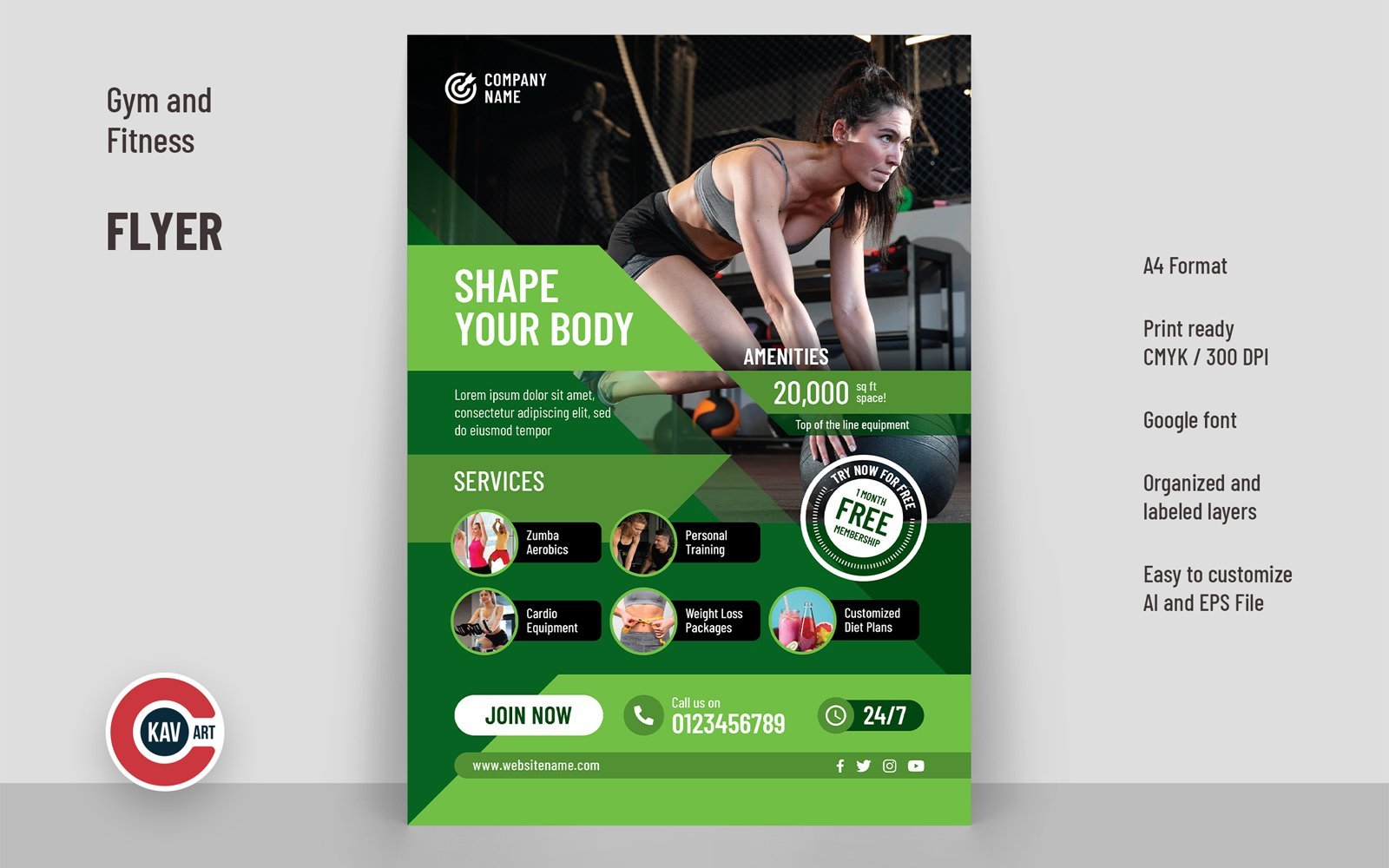 Kit Graphique #258159 Gym Promotion Divers Modles Web - Logo template Preview