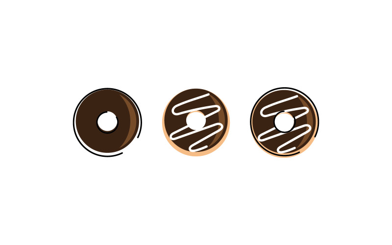 Donut Vector Illustration V4 Logo Template