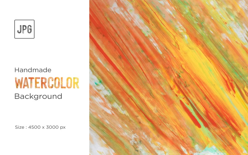 Hand painted Water color Background & Watercolor Splotches