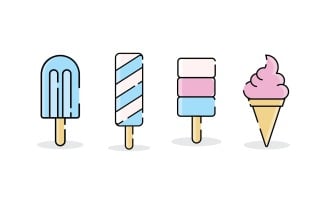 Ice Cream Vector Illustration V6