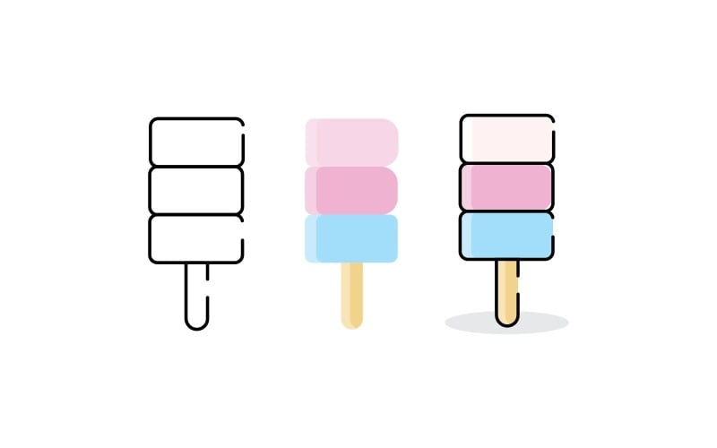 Ice Cream Vector Illustration V9 Logo Template
