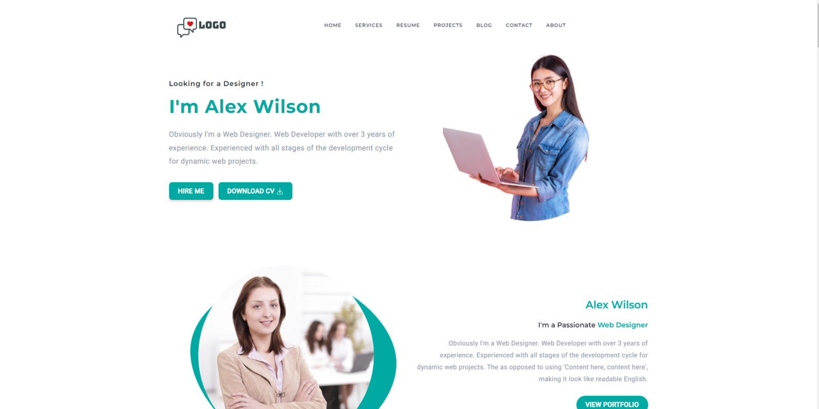 Alex - Personal Portfolio Website