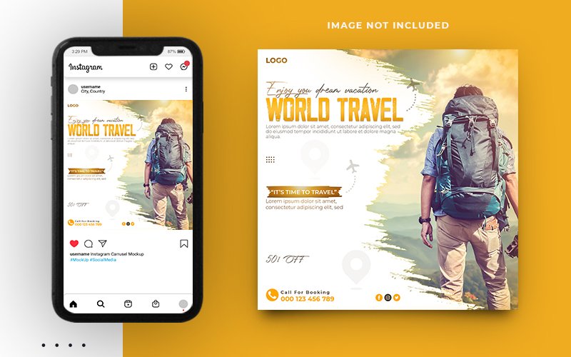 Template #258243 Banner Travel Webdesign Template - Logo template Preview