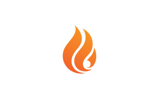 Fire Flame Vector Logo Design Template V13