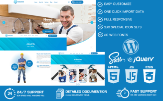 Handymane - Repairman Services WordPress Theme