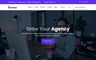 Samtax - IT Solutions & Business Service HTML Website Template