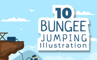 10 Bungee Jumping Illustration