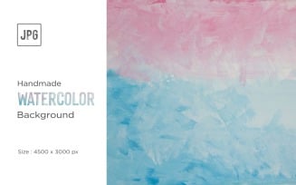 Hand painted Water color blue and pink Backgrounds and Watercolor Splotches