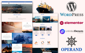 Operand - Operating and Chartering Landing Page WordPress Theme