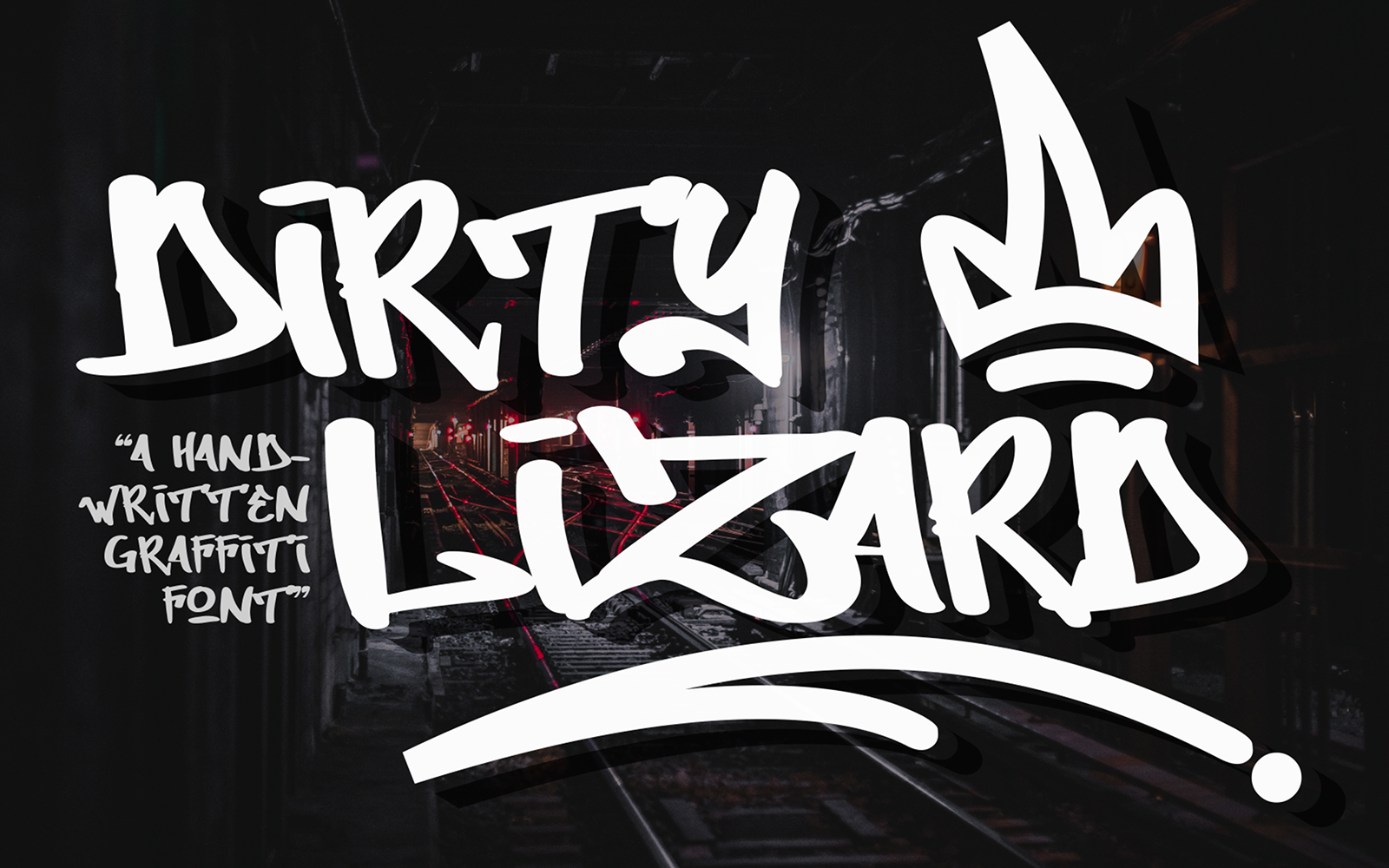 Dirty Lizard - Monoline Graffiti Font
