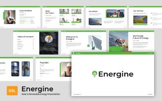 Energine - Solar And Renewable Energy Google Slide Template