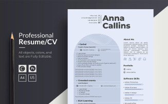 Professional Resume/CV Template Design