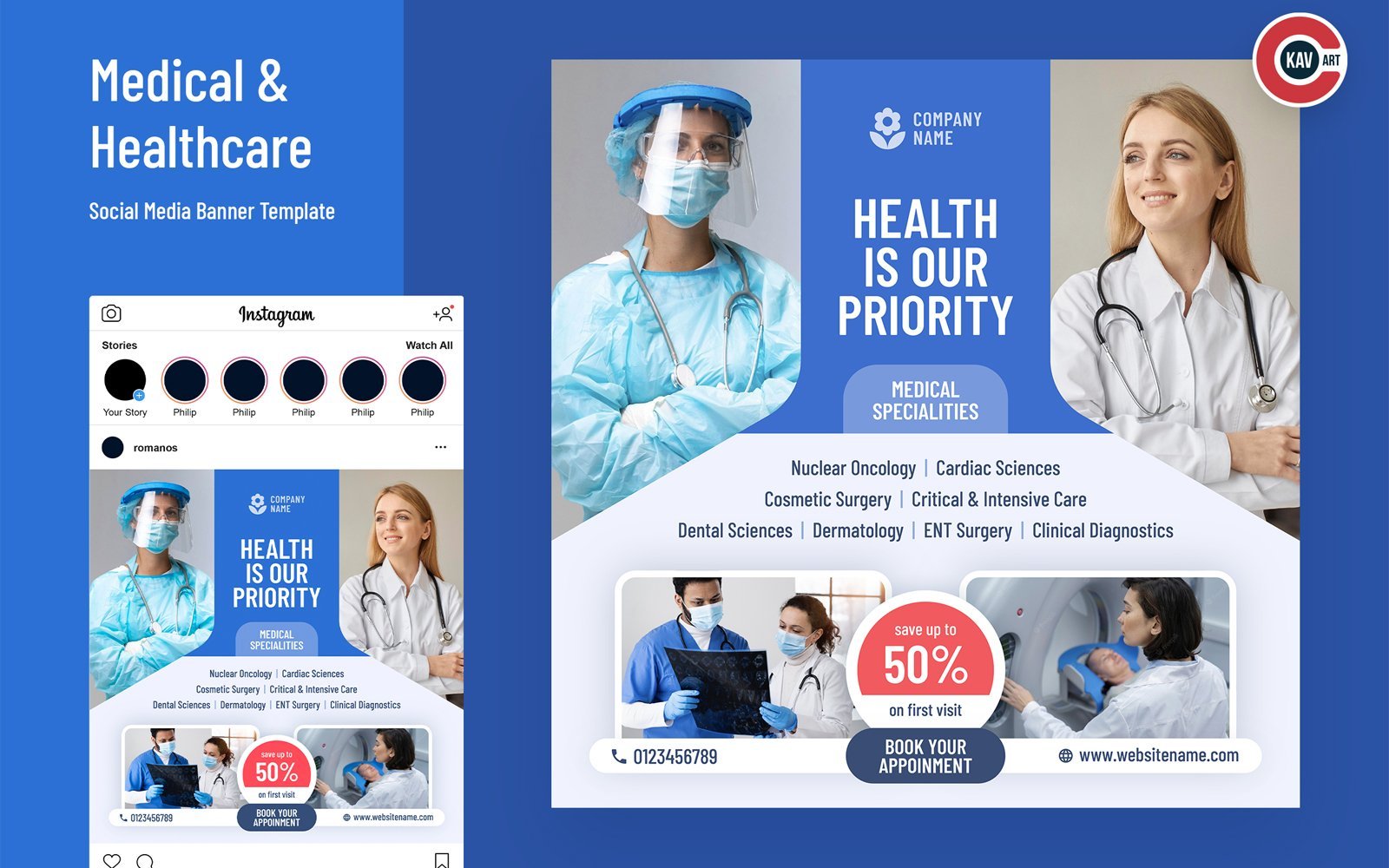Template #258807 Doctor Clinic Webdesign Template - Logo template Preview