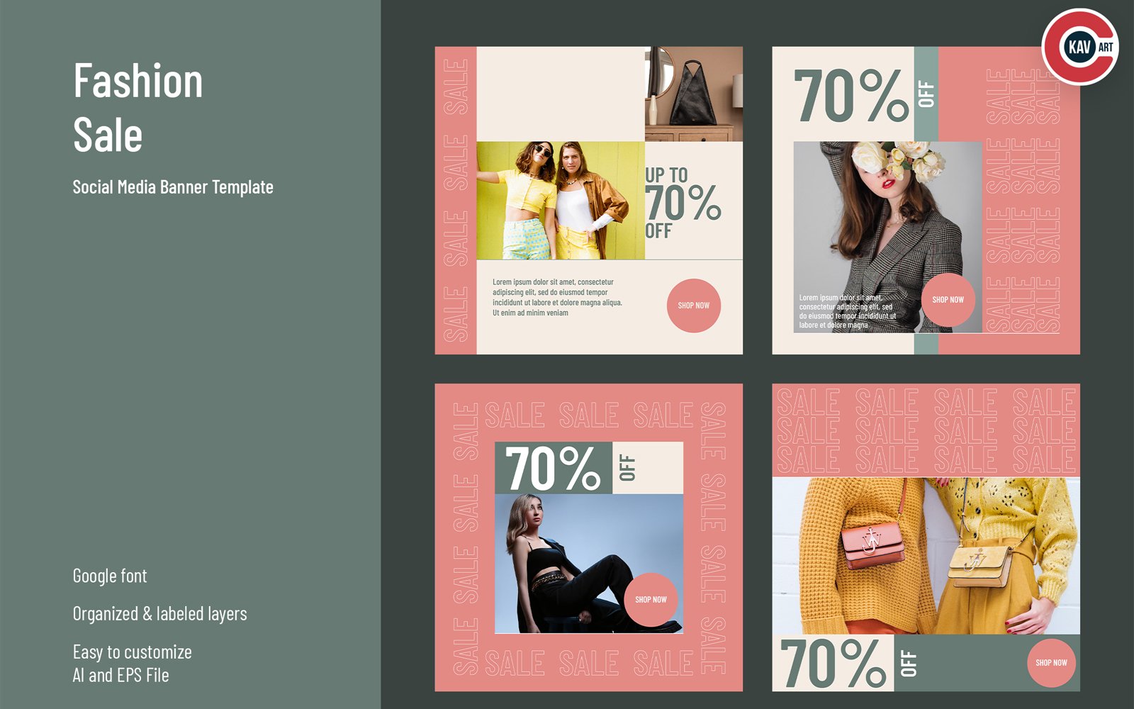 Template #258819 Discount Offer Webdesign Template - Logo template Preview
