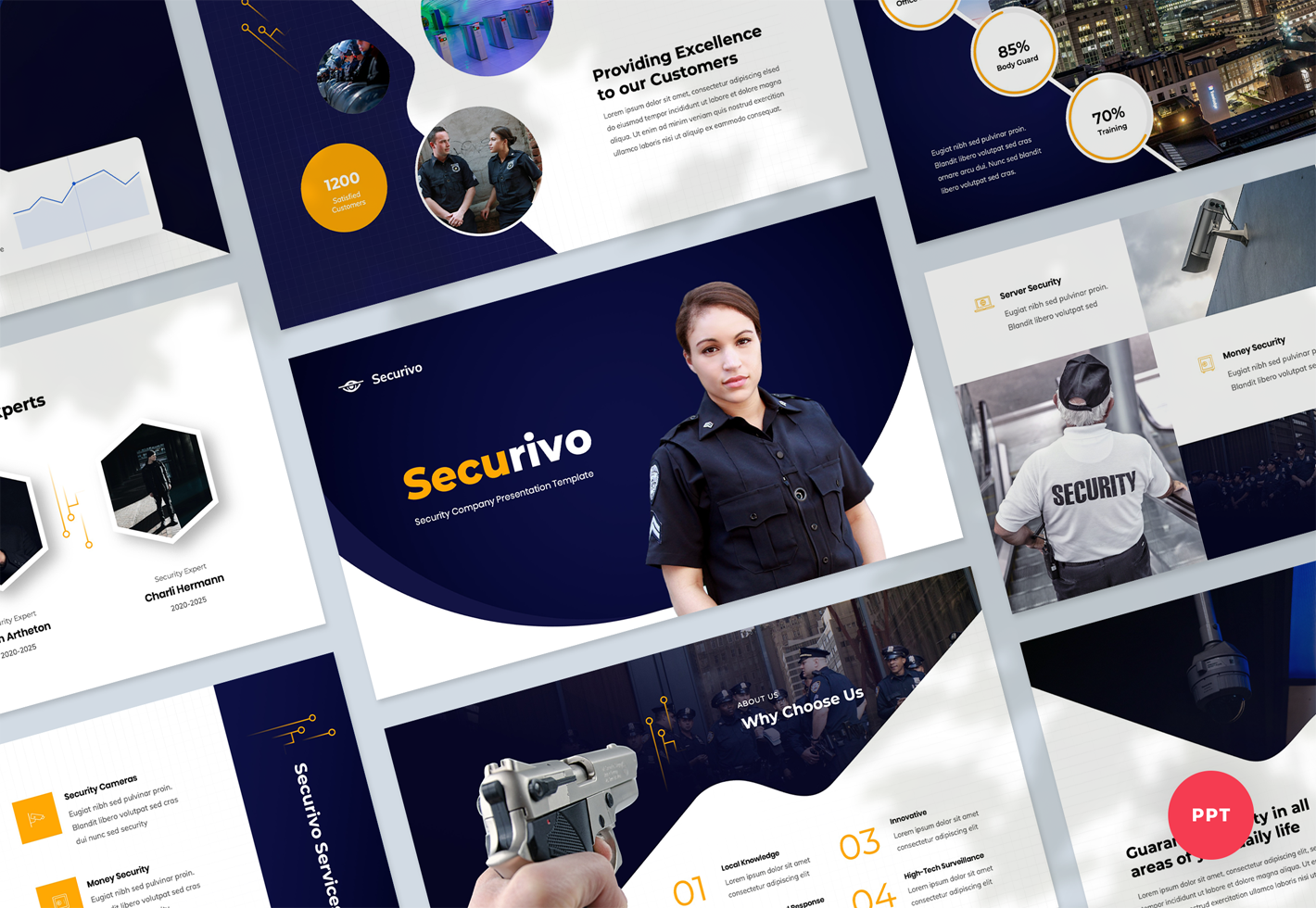 Security Company Presentation - PowerPoint Template
