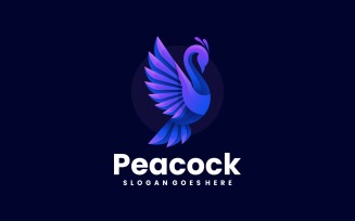 Logo Template Colorful Peacock