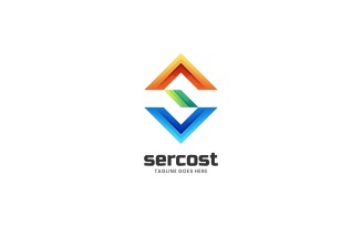 Logo Template Letter S Colorful Style