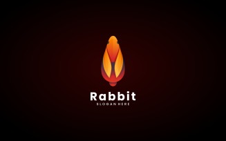 LogoTemplate Rabbit Gradient Colorful