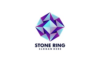 Stone Ring Gradient Colorful Logo