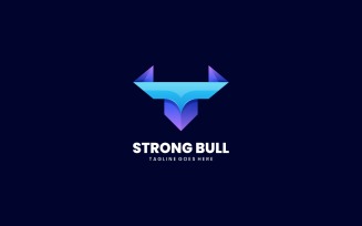Strong Bull Colorful Logo