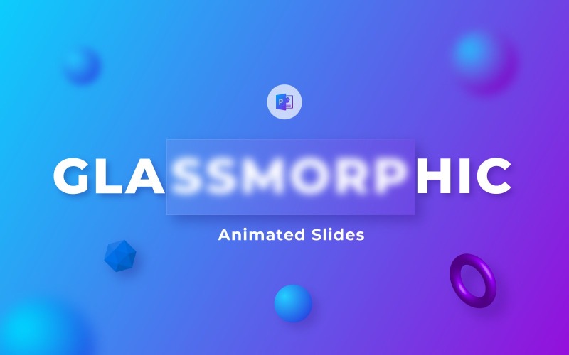 Glassmorphism Animated Presentation PowerPoint Template