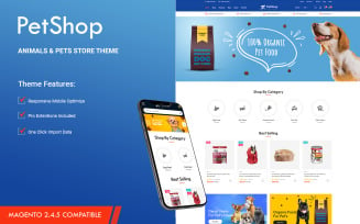 Petshop - Animals and Pets Store Magento 2 Theme