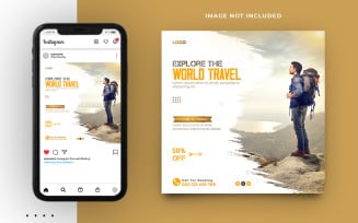 Tourism And Travel Social Media Post Banner Template