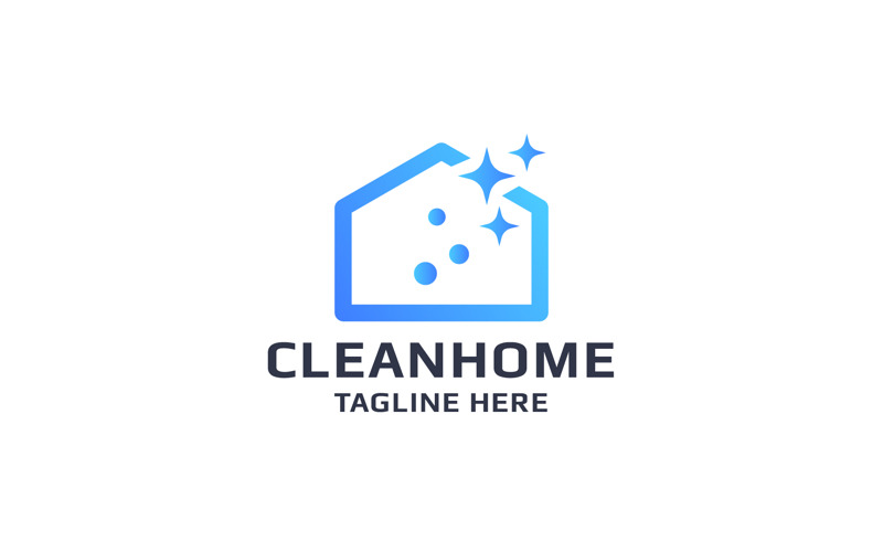 Professional Clean Home Logo Logo Template
