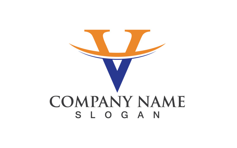 V Business Letter Vector Logo V13 Logo Template