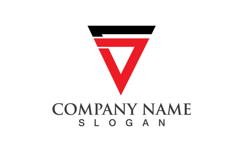 V Business Letter Vector Logo V14 Logo Template