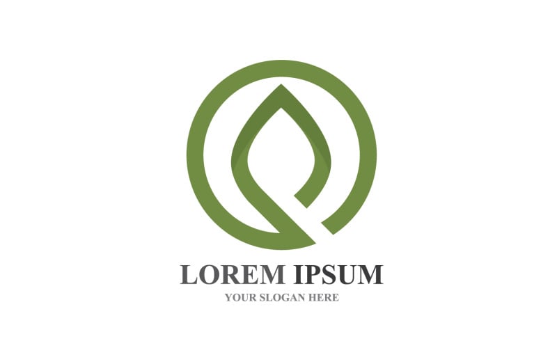 Logos of Green Tree Leaf Ecology Element Vector V10 Logo Template